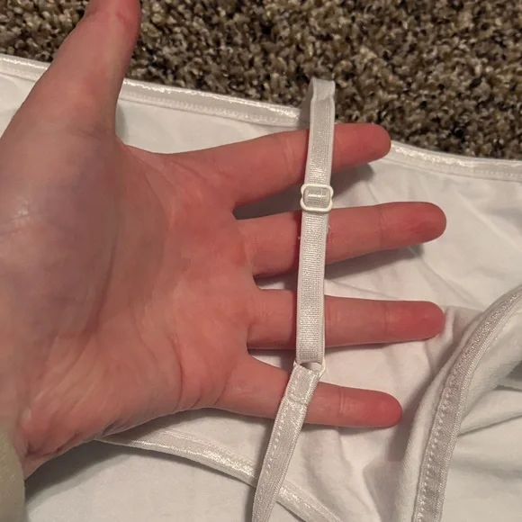 Women's White Spaghetti Strap Top - Picture 5 of 5